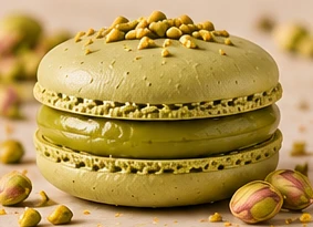 Pistachio macaron